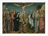 Christ on the Cross with the Virgin, Saint John, Mary Magdalene and Saints Cecilia and Barbara, Francis and Jerome by Cornelis Engebrechtsz
