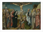 Christ on the Cross with the Virgin, Saint John, Mary Magdalene and Saints Cecilia and Barbara, Francis and Jerome by Cornelis Engebrechtsz