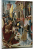 Meeting of Abraham and Melchizedek, inner, left wing of a triptych by Anonymous