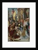 Meeting of Abraham and Melchizedek, inner, left wing of a triptych by Anonymous