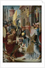 Meeting of Abraham and Melchizedek, inner, left wing of a triptych by Anonymous