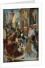 Meeting of Abraham and Melchizedek, inner, left wing of a triptych by Anonymous