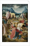 Gathering of Manna, inner, right wing of a triptych by Anonymous