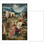 Gathering of Manna, inner, right wing of a triptych by Anonymous