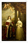 Portrait of Friedrich Wilhelm, Elector of Brandenburg, with his Wife Louise Henrietta, Countess of Nassau by Gerard van Honthorst