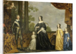 Portrait of Frederick Henry, Prince of Orange, with his Wife Amalia of Solms-Braunfels and their three youngest Daughters Albertina Agnes, Henrietta Catharina, and Maria by Gerard van Honthorst
