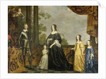 Portrait of Frederick Henry, Prince of Orange, with his Wife Amalia of Solms-Braunfels and their three youngest Daughters Albertina Agnes, Henrietta Catharina, and Maria by Gerard van Honthorst