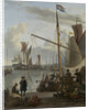 The IJ at Amsterdam, seen from the Mosselsteiger, mussel pier, The Netherlands by Ludolf Bakhuysen