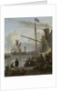 The IJ at Amsterdam, seen from the Mosselsteiger, mussel pier, The Netherlands by Ludolf Bakhuysen