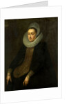 Portrait of Lucretia del Prado, Wife of Jeremias Boudinois by Gortzius Geldorp