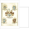 The coat of arms of a female member of the Ockersse family, married to Van Gelre and mother of Anna Digna van Gelre by Anonymous
