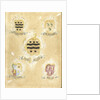 The coat of arms of Maria Magdalena Stavenisse, wife of Jacob de Witte, with the coat of arms of her four grandparents by Anonymous