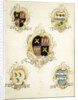 The coat of arms of Anna Digna van Gelre, wife of Laurens Jacobsz de Witte, with the coat of arms of her four grandparents by Anonymous