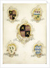 The coat of arms of Anna Digna van Gelre, wife of Laurens Jacobsz de Witte, with the coat of arms of her four grandparents by Anonymous