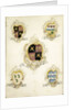 The coat of arms of Anna Digna van Gelre, wife of Laurens Jacobsz de Witte, with the coat of arms of her four grandparents by Anonymous
