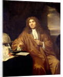 Portrait of Anthonie van Leeuwenhoek, Natural Philosopher and Zoologist in Delft, The Netherlands by Jan Verkolje I