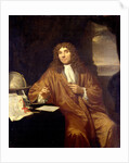 Portrait of Anthonie van Leeuwenhoek, Natural Philosopher and Zoologist in Delft, The Netherlands by Jan Verkolje I
