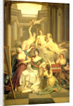 Wilhelmina of Prussia, Consort of William V, Prince of Orange, in the Temple of Arts by Benjamin Samuel Bolomey