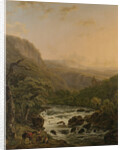 River in the Ardennes at Sunset by Henri van Assche