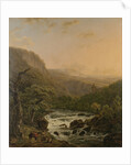 River in the Ardennes at Sunset by Henri van Assche