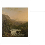 River in the Ardennes at Sunset by Henri van Assche