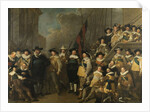 Officers and other Marksmen of the V District in Amsterdam by Jacob Adriaensz. Backer