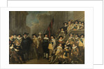 Officers and other Marksmen of the V District in Amsterdam by Jacob Adriaensz. Backer
