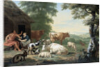 Arcadian Landscape with Shepherds and Animals by Jan van Gool