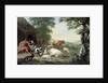 Arcadian Landscape with Shepherds and Animals by Jan van Gool