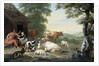 Arcadian Landscape with Shepherds and Animals by Jan van Gool