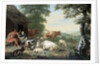 Arcadian Landscape with Shepherds and Animals by Jan van Gool