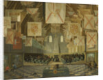 The Ridderzaal of the Binnenhof during the Great Assembly of 1651, The Netherlands, Bartholomeus van Bassen by Anthonie Palamedesz.