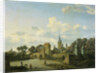 St. Severin in Cologne included in an imaginary Cityscape, Jan van der Heyden by Adriaen van de Velde