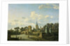St. Severin in Cologne included in an imaginary Cityscape, Jan van der Heyden by Adriaen van de Velde
