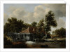 A Watermill by Meindert Hobbema