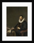 Portrait of Johannes Wttenbogaert, Jan Uytenbogaert, Remonstrant Minister in The Hague, The Netherlands by Jacob Adriaensz. Backer