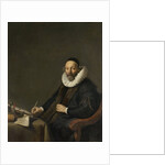 Portrait of Johannes Wttenbogaert, Jan Uytenbogaert, Remonstrant Minister in The Hague, The Netherlands by Jacob Adriaensz. Backer