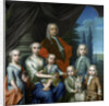 Portrait of Willem Philip Kops, Merchant in Haarlem, his Wife, Johanna de Vos, and Children, The Netherlands by Frans Decker