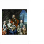 Portrait of Willem Philip Kops, Merchant in Haarlem, his Wife, Johanna de Vos, and Children, The Netherlands by Frans Decker