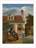 Figures in a Courtyard behind a House by Pieter de Hooch