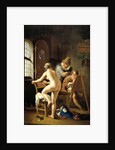 The Painter and his Model by Arnold Houbraken