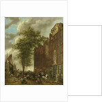 Slijpsteenmarkt, Whetstone Market in Amsterdam, The Netherlands, The Slypsteenen at Amsterdam by Willem Pieter Hoevenaar