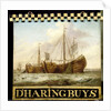 Sign, both sides painted with Herring Boats by Anonymous