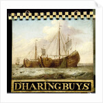 Sign, both sides painted with Herring Boats by Anonymous