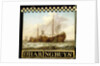 Sign, both sides painted with Herring Boats by Anonymous