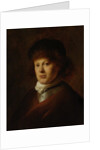 Portrait of Rembrandt Harmensz van Rijn by Jan Lievens