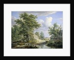 Farms at the Edge of a Forest by Egbert van Drielst