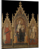 Triptych with the Virgin and Child, and Saints Mary Magdalene and Ansanus by Andrea di Cione Orcagna