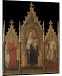 Triptych with the Virgin and Child, and Saints Mary Magdalene and Ansanus by Andrea di Cione Orcagna