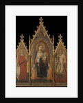 Triptych with the Virgin and Child, and Saints Mary Magdalene and Ansanus by Andrea di Cione Orcagna